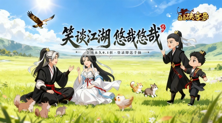 【新游推荐】自由侠客录（0.1折）今日09:30首发上线