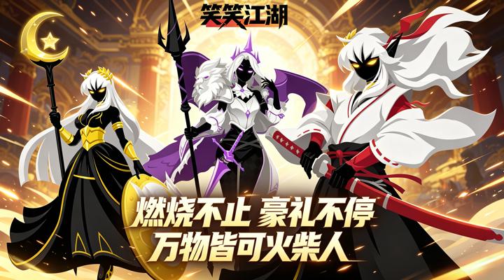【新游推荐】笑笑江湖（0.1折无敌火柴人）今日09:30首发上线