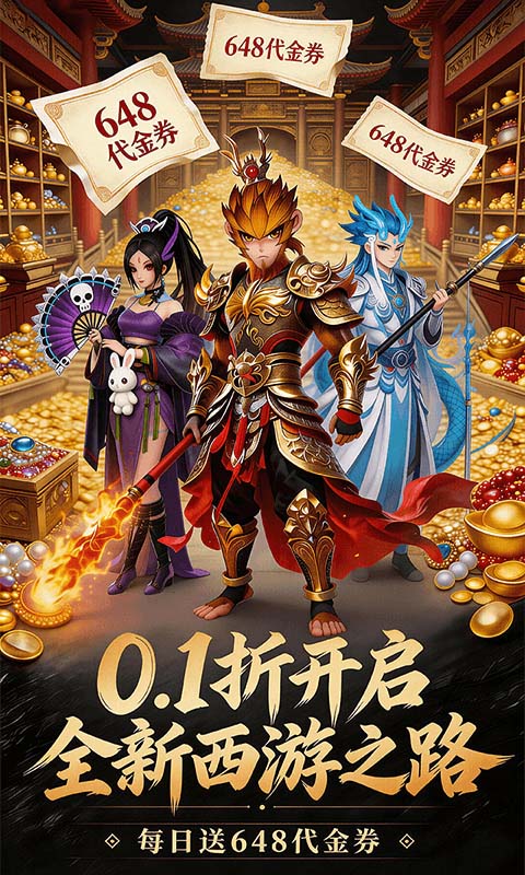 《西游乐消消（0.1折天天送648）》好评活动2000-01-01 至 2030-01-01