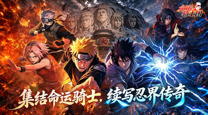 【新游推荐】命运骑士团（正版火影手游）今日09:30首发上线
