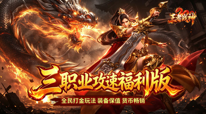 【新游推荐】王者战神（三职业攻速福利版）今日07:30首发上线