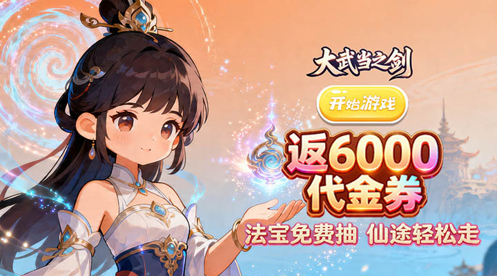 【新游推荐】大武当之剑（0.1折30元刷代金券）今日07:30首发上线