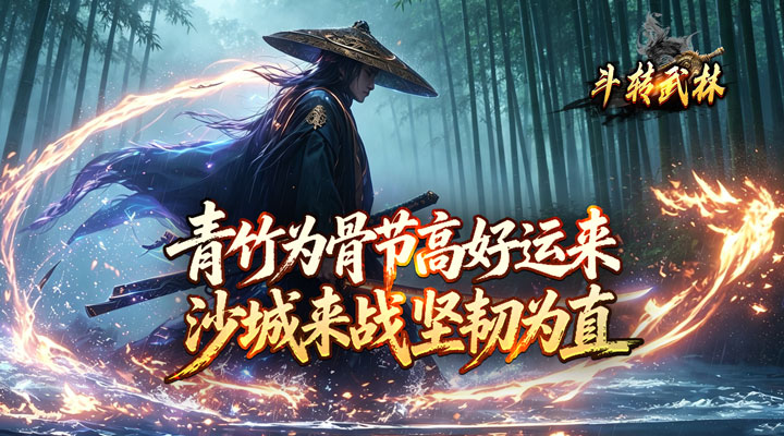 【新游推荐】斗转武林（竹火百锻默爆）今日07:30首发上线