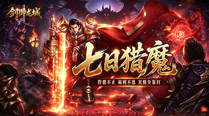 【新游推荐】剑御龙城（猎魔暴击合击版）今日07:30首发上线