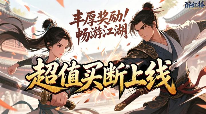 【新游推荐】醉红楼(0.05折斗转星移买断版)今日09:30首发上线