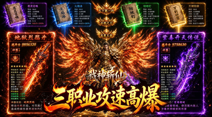 【新游推荐】弑神斩仙（热血封魔高爆版）今日07:30首发上线