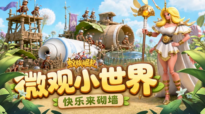 【新游推荐】蚁族崛起（0.05折双倍代金商城）今日08:30首发上线