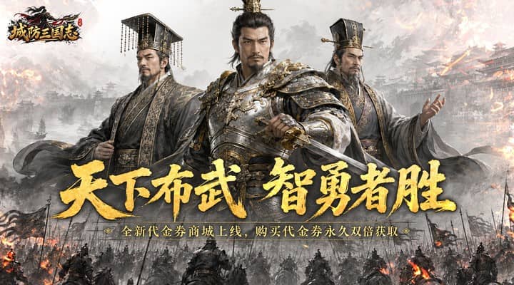 【新游推荐】城防三国志（0.05折双倍代金战天下）今日08:30首发上线