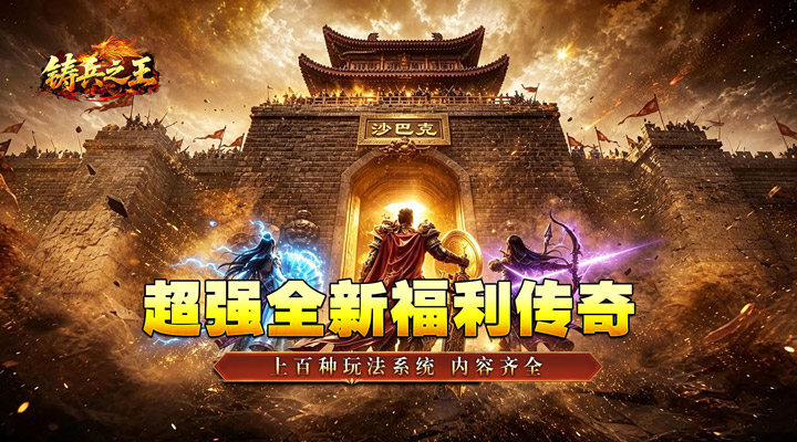 【新游推荐】铸兵之王（神兵高爆送充）今日07:30首发上线