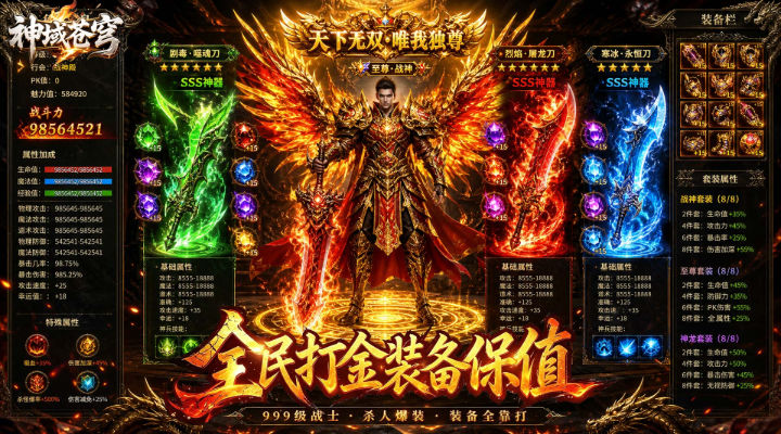 【新游推荐】神域苍穹（凡人沉默福利版）今日07:30首发上线