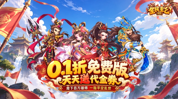 【新游推荐】全民主公H5（0.1折3280免费版）今日07:30首发上线