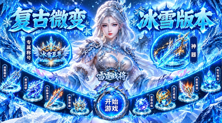 【新游推荐】雷霆战将（冰雪猎魔人）今日07:30首发上线